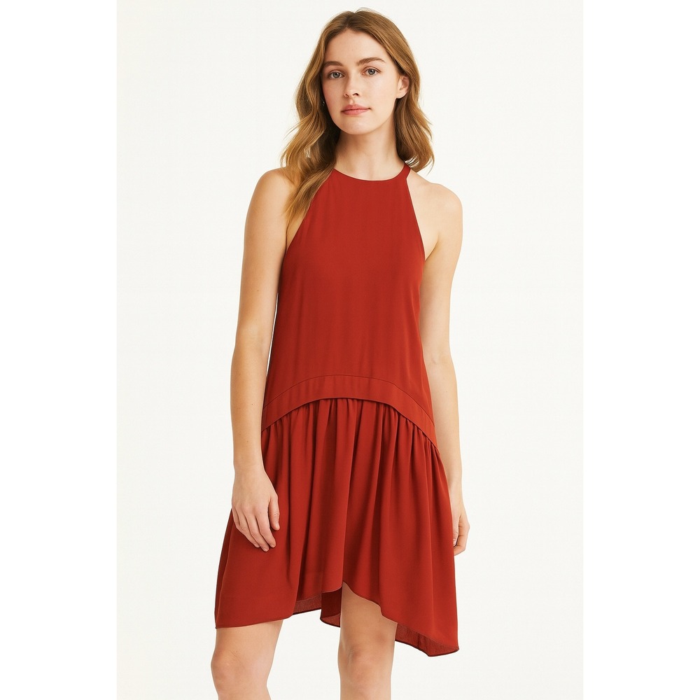 NWT Likely Pasadena Sleeveless Drop Waist Mini Dress Red Small